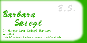 barbara spiegl business card